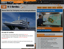 Tablet Screenshot of old.tv2bornholm.dk